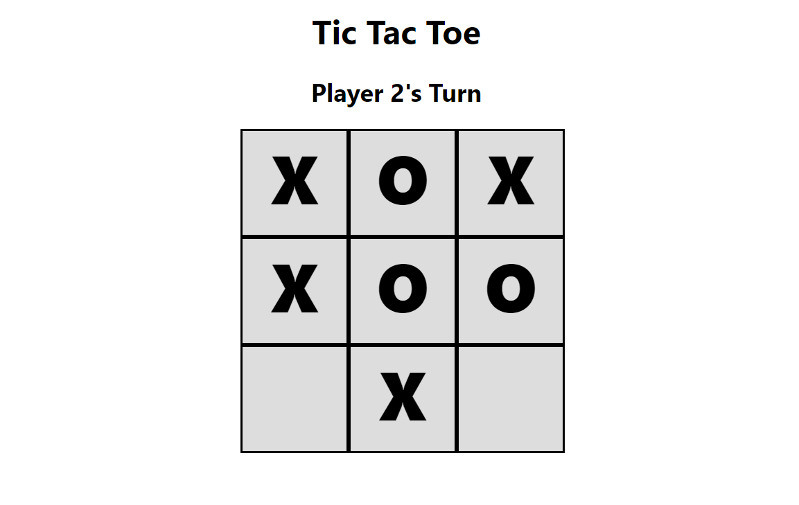 Tic Tac Toe - Simple React Game